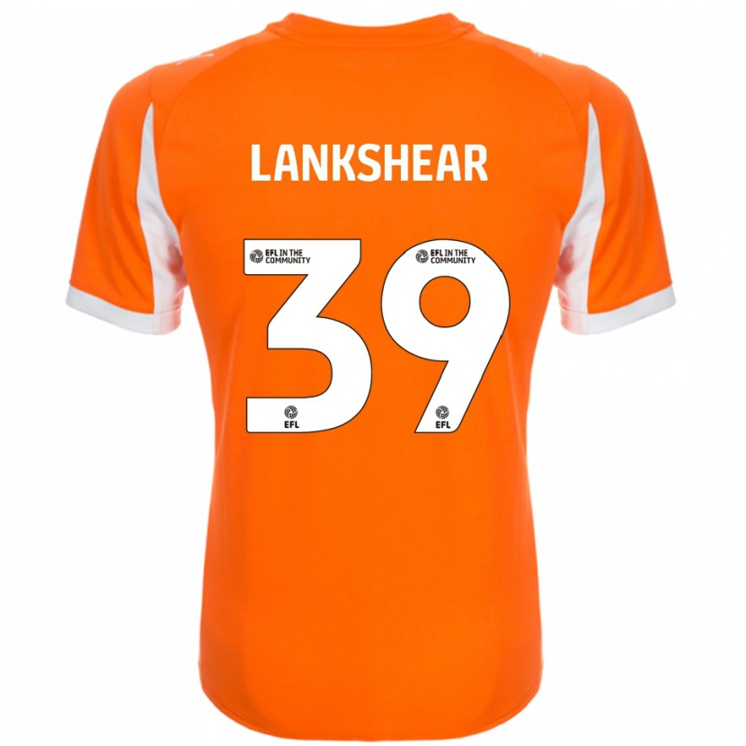 Danxen Mujer Camiseta Alex Lankshear #39 Naranja Blanco 1ª Equipación 2025/26 La Camisa México
