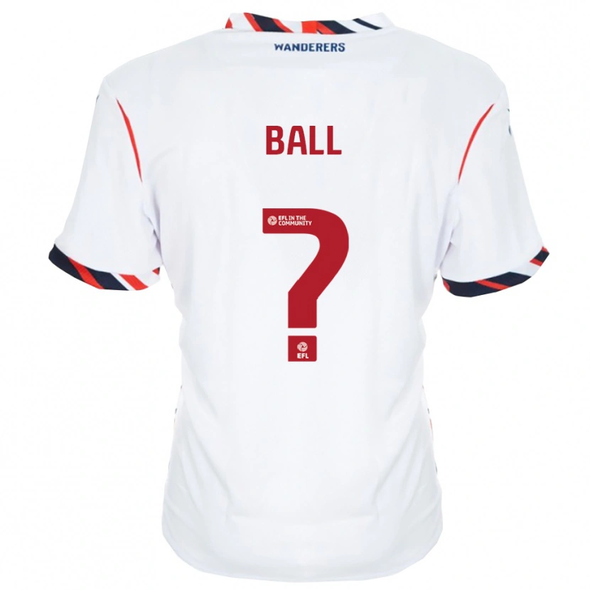 Danxen Mujer Camiseta Olivia Ball #0 Blanco Rojo 1ª Equipación 2025/26 La Camisa México