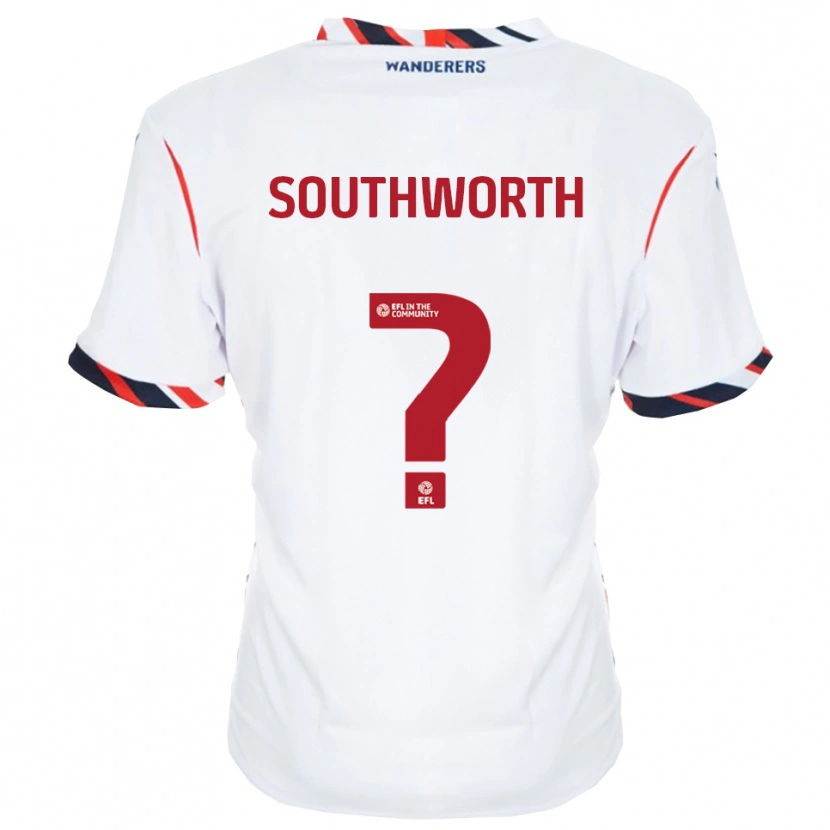 Danxen Mujer Camiseta Ellie Southworth #0 Blanco Rojo 1ª Equipación 2025/26 La Camisa México