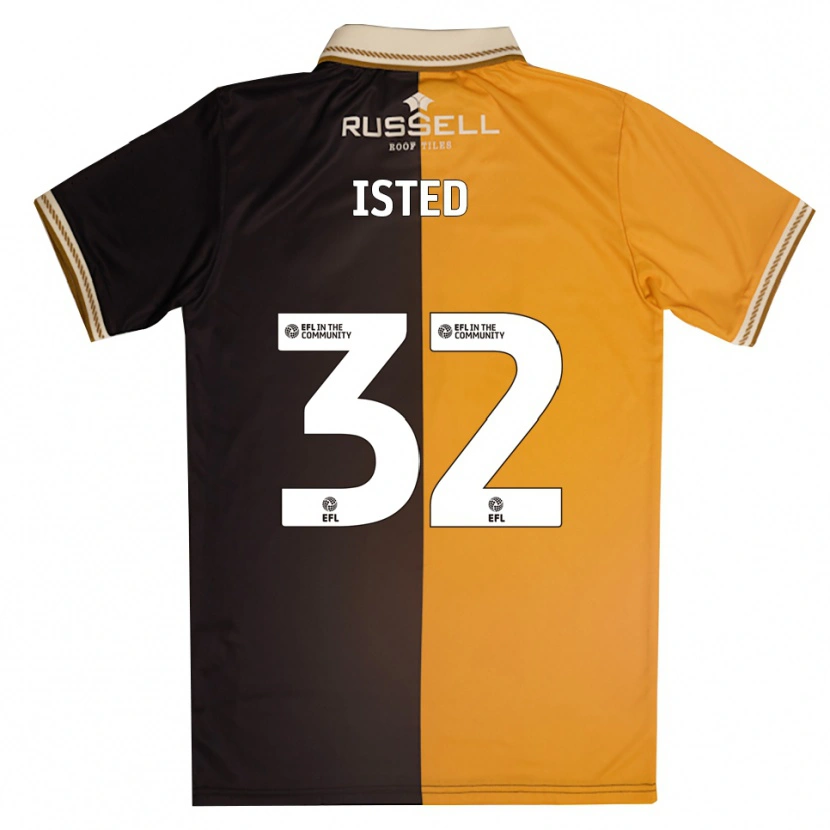 Danxen Mujer Camiseta Harry Isted #32 Amarillo Negro 1ª Equipación 2025/26 La Camisa México