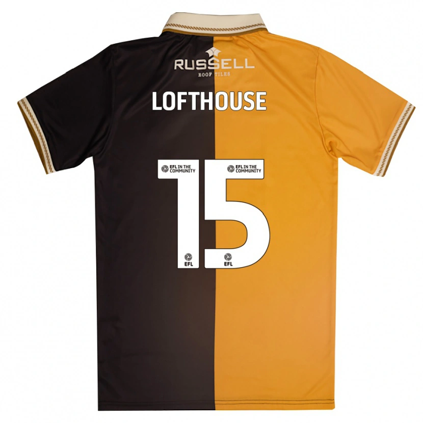 Danxen Mujer Camiseta Kyran Lofthouse #15 Amarillo Negro 1ª Equipación 2025/26 La Camisa México