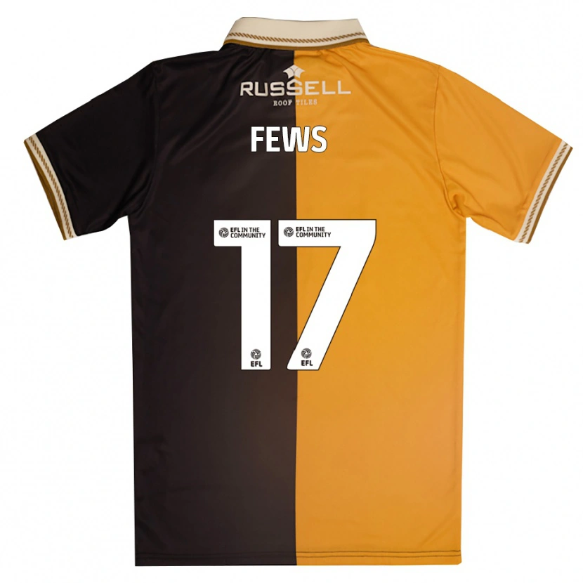 Danxen Mujer Camiseta Maddie Fews #17 Amarillo Negro 1ª Equipación 2025/26 La Camisa México