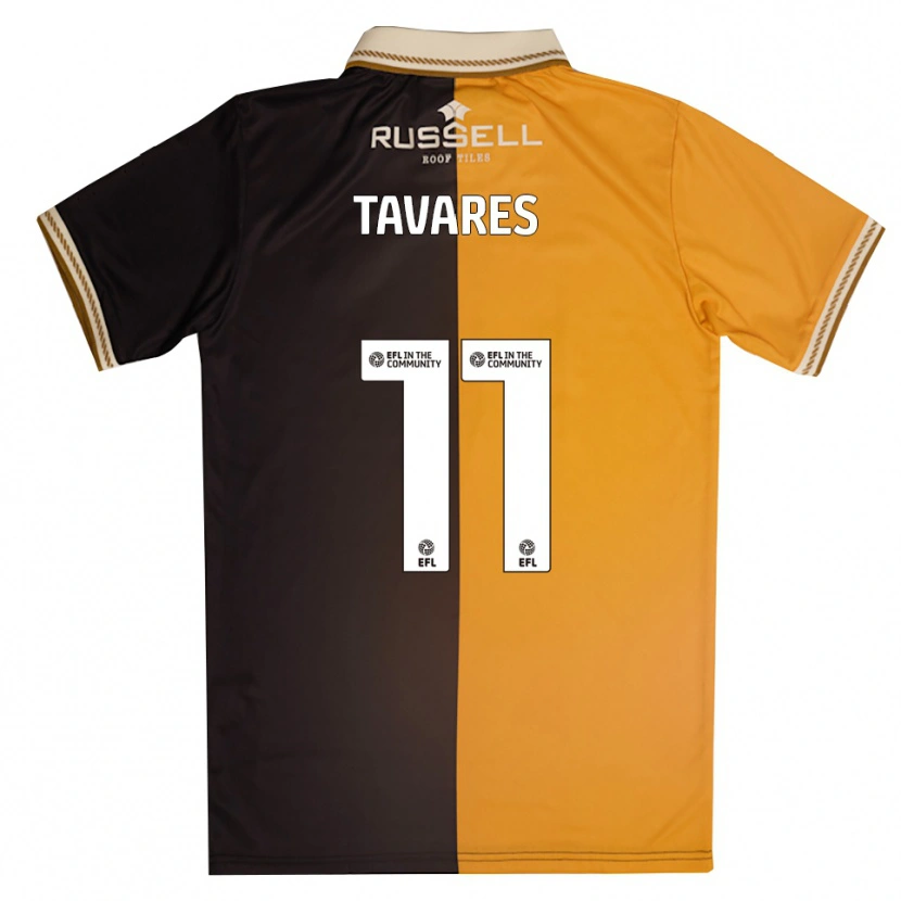 Danxen Mujer Camiseta Fábio Tavares #11 Amarillo Negro 1ª Equipación 2025/26 La Camisa México