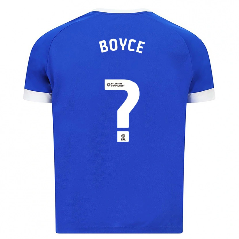 Danxen Mujer Camiseta Oliver Boyce #0 Azul Blanco 1ª Equipación 2025/26 La Camisa México