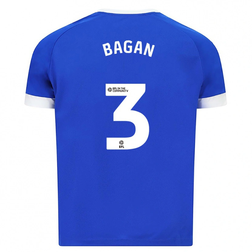 Danxen Mujer Camiseta Joel Bagan #3 Azul Blanco 1ª Equipación 2025/26 La Camisa México