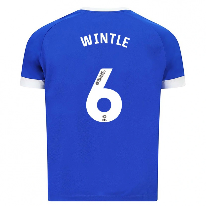 Danxen Mujer Camiseta Ryan Wintle #6 Azul Blanco 1ª Equipación 2025/26 La Camisa México