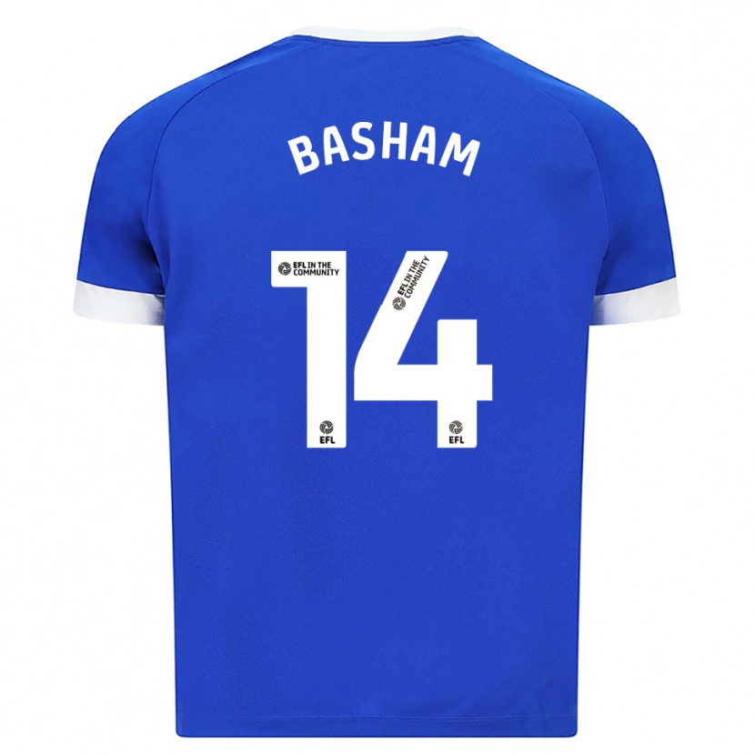 Danxen Mujer Camiseta Olivia Basham #14 Azul Blanco 1ª Equipación 2025/26 La Camisa México