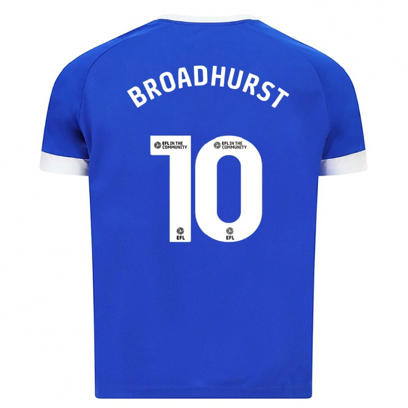 Danxen Mujer Camiseta Danielle Broadhurst #10 Azul Blanco 1ª Equipación 2025/26 La Camisa México