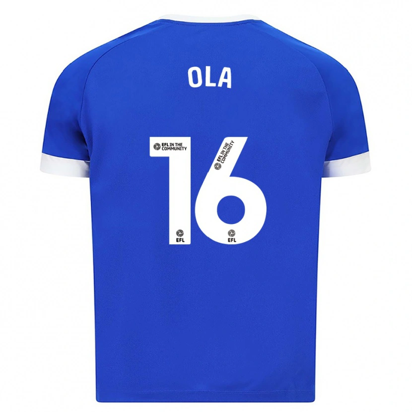 Danxen Mujer Camiseta Daniel Ola #16 Azul Blanco 1ª Equipación 2025/26 La Camisa México