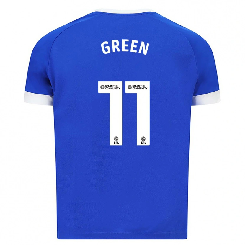 Danxen Mujer Camiseta Danielle Green #11 Azul Blanco 1ª Equipación 2025/26 La Camisa México