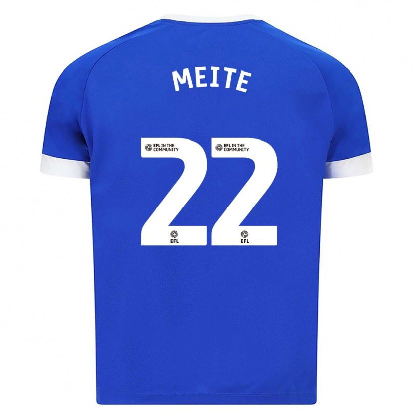 Danxen Mujer Camiseta Yakou Méïté #22 Azul Blanco 1ª Equipación 2025/26 La Camisa México