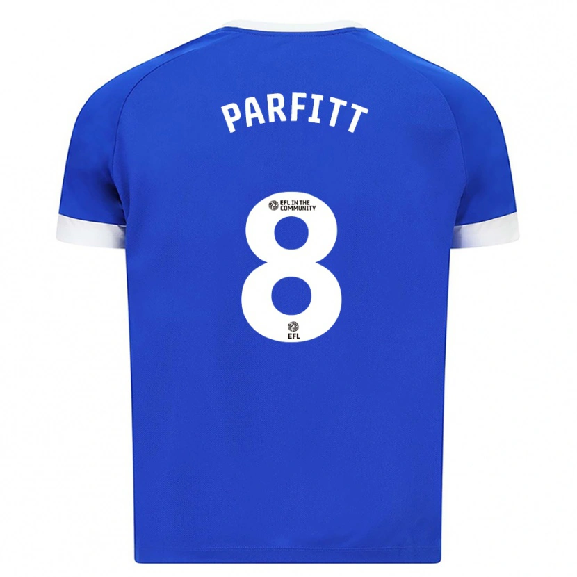 Danxen Mujer Camiseta T-Jay Parfitt #8 Azul Blanco 1ª Equipación 2025/26 La Camisa México