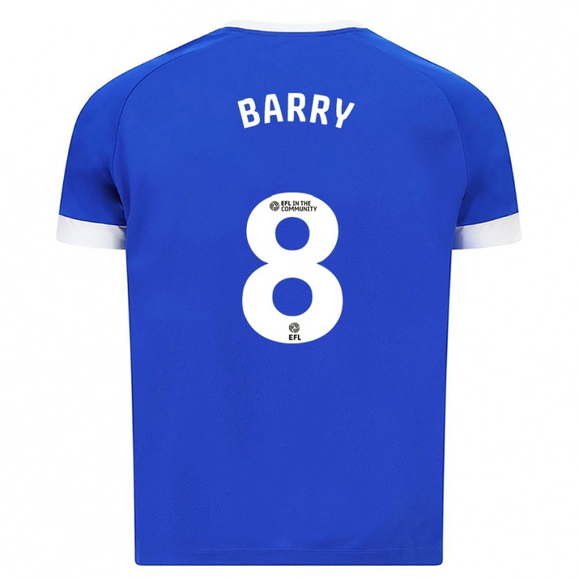 Danxen Mujer Camiseta Fiona Barry #8 Azul Blanco 1ª Equipación 2025/26 La Camisa México