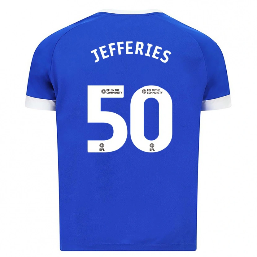 Danxen Mujer Camiseta Isaac Jefferies #50 Azul Blanco 1ª Equipación 2025/26 La Camisa México