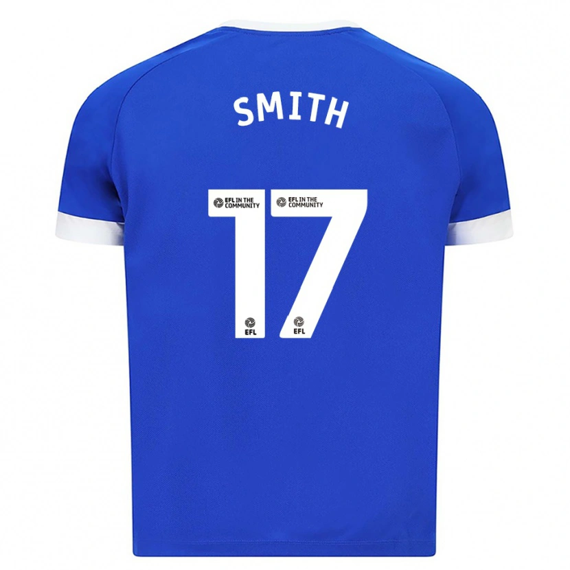 Danxen Mujer Camiseta Hollie Smith #17 Azul Blanco 1ª Equipación 2025/26 La Camisa México