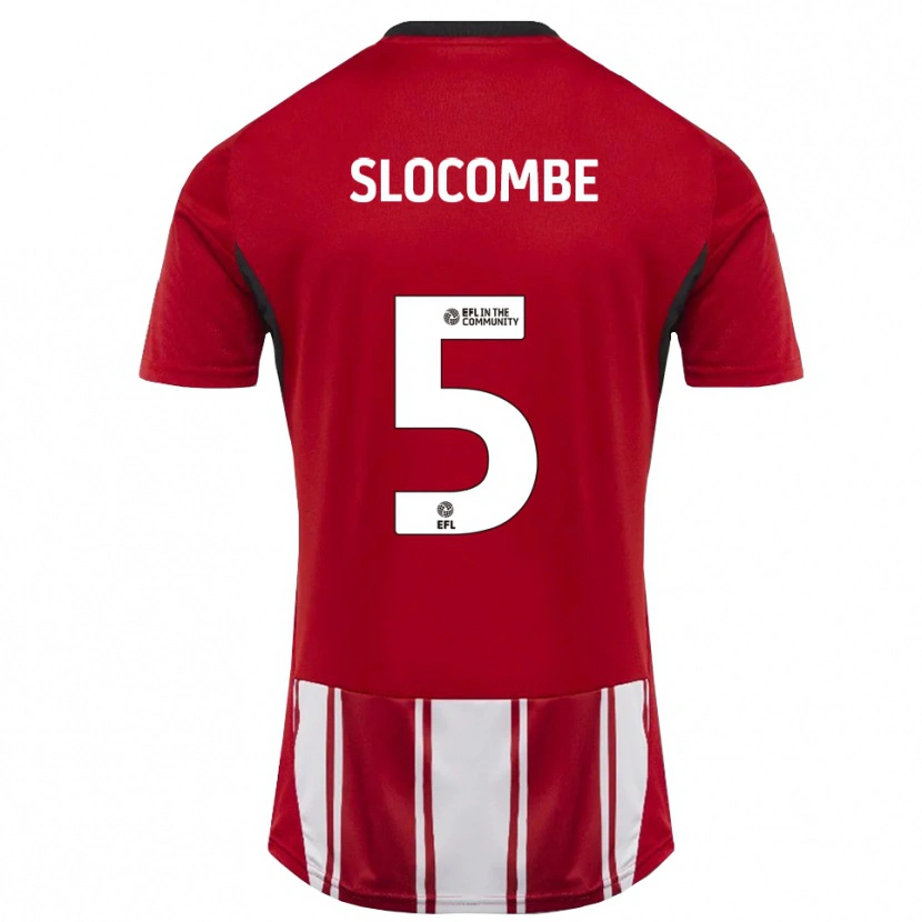 Danxen Mujer Camiseta Fearne Slocombe #5 Rojo Blanco Negro 1ª Equipación 2025/26 La Camisa México
