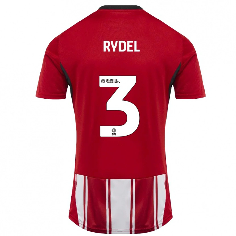 Danxen Mujer Camiseta Ryan Rydel #3 Rojo Blanco Negro 1ª Equipación 2025/26 La Camisa México