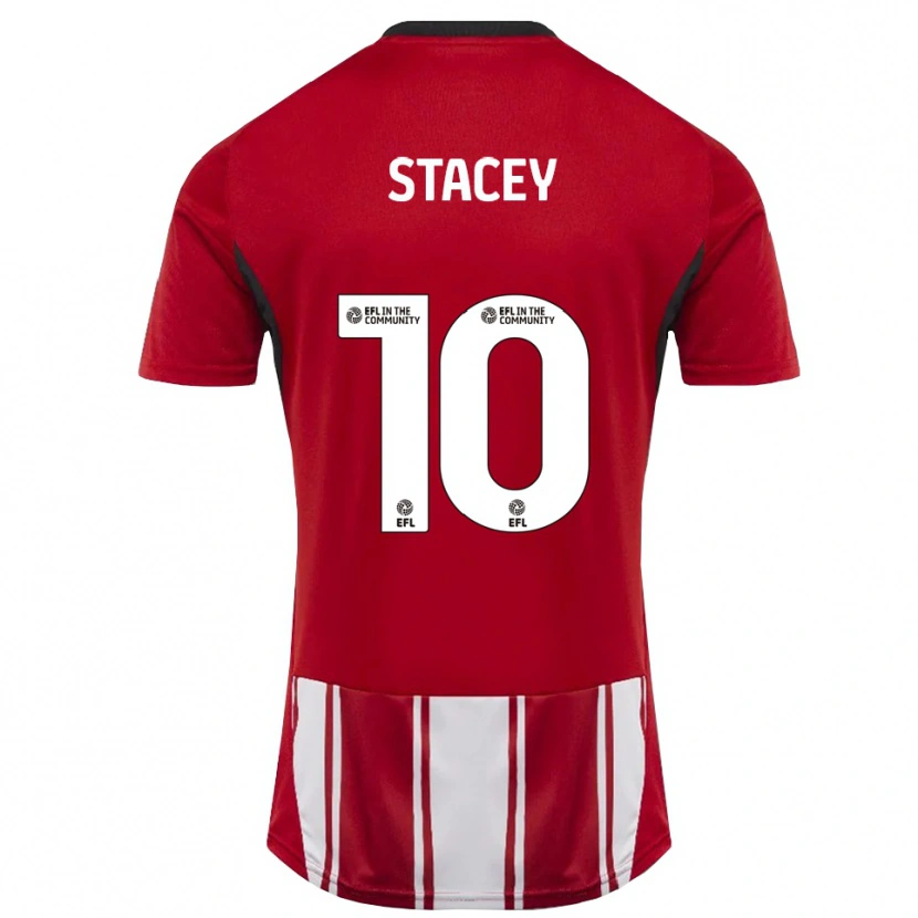 Danxen Mujer Camiseta Sarah Stacey #10 Rojo Blanco Negro 1ª Equipación 2025/26 La Camisa México