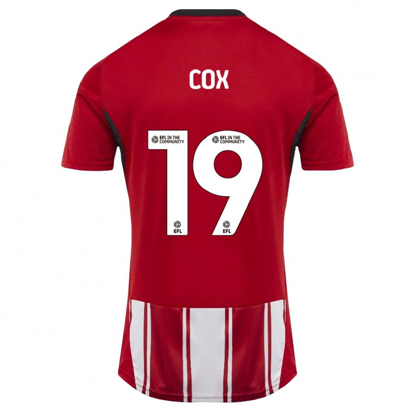 Danxen Mujer Camiseta Sonny Cox #19 Rojo Blanco Negro 1ª Equipación 2025/26 La Camisa México