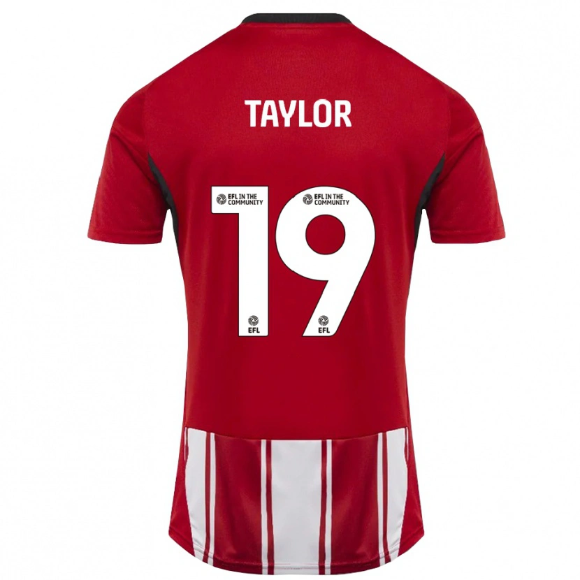 Danxen Mujer Camiseta Mollie Taylor #19 Rojo Blanco Negro 1ª Equipación 2025/26 La Camisa México
