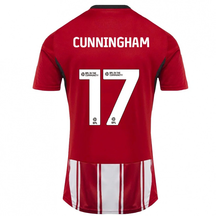 Danxen Mujer Camiseta Zoe Cunningham #17 Rojo Blanco Negro 1ª Equipación 2025/26 La Camisa México