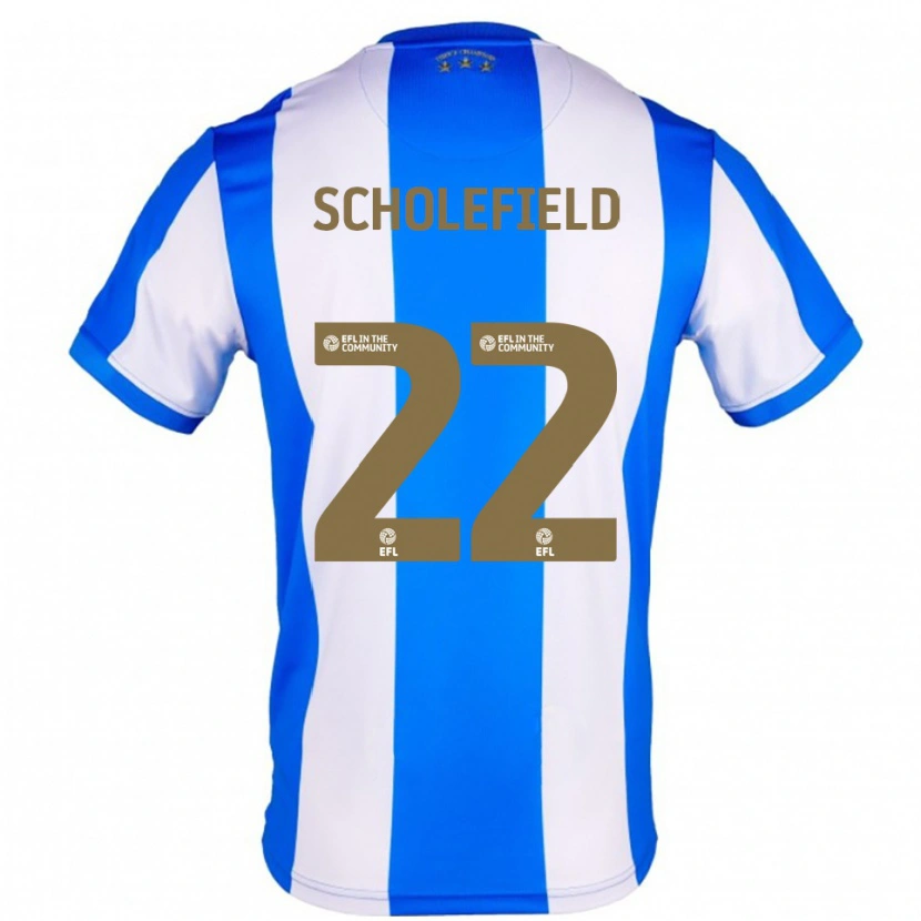 Danxen Mujer Camiseta Lois Scholefield #22 Azul Blanco 1ª Equipación 2025/26 La Camisa México