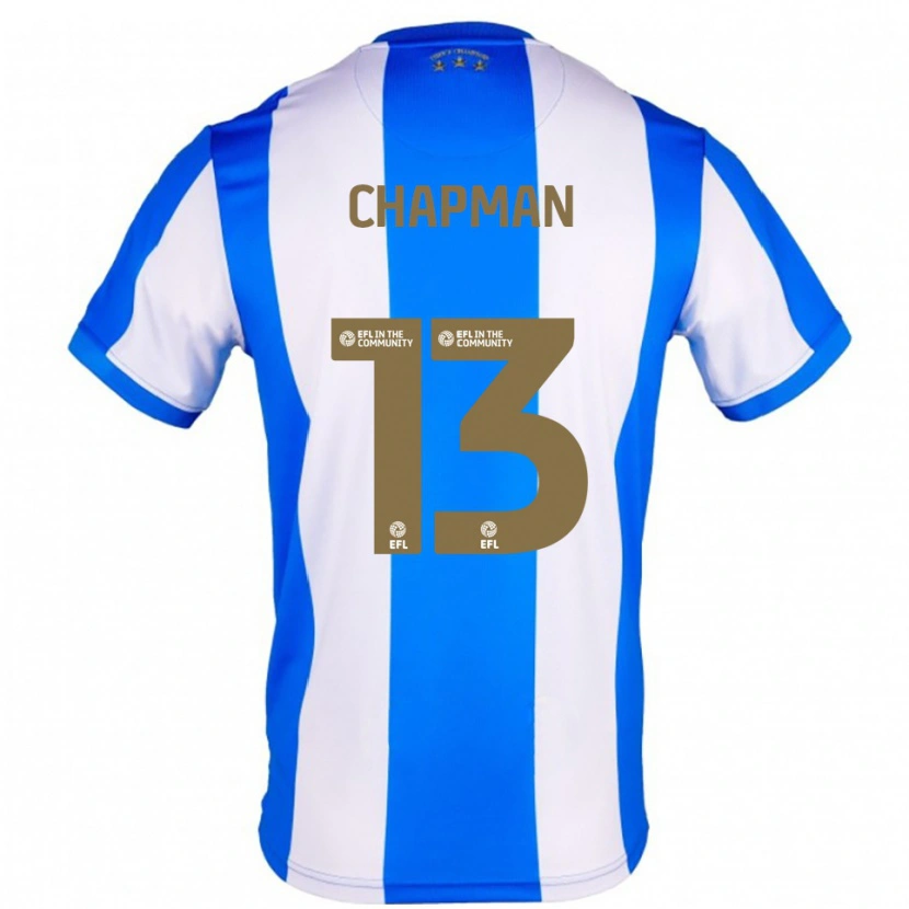 Danxen Mujer Camiseta Jacob Chapman #13 Azul Blanco 1ª Equipación 2025/26 La Camisa México
