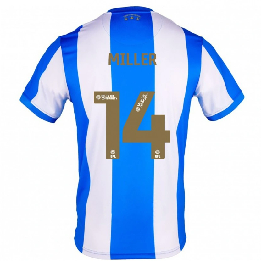 Danxen Mujer Camiseta Mickel Miller #14 Azul Blanco 1ª Equipación 2025/26 La Camisa México