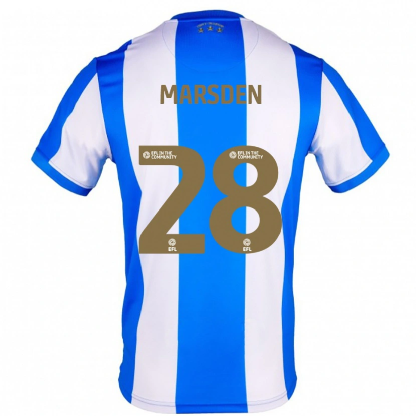 Danxen Mujer Camiseta Brooke Marsden #28 Azul Blanco 1ª Equipación 2025/26 La Camisa México