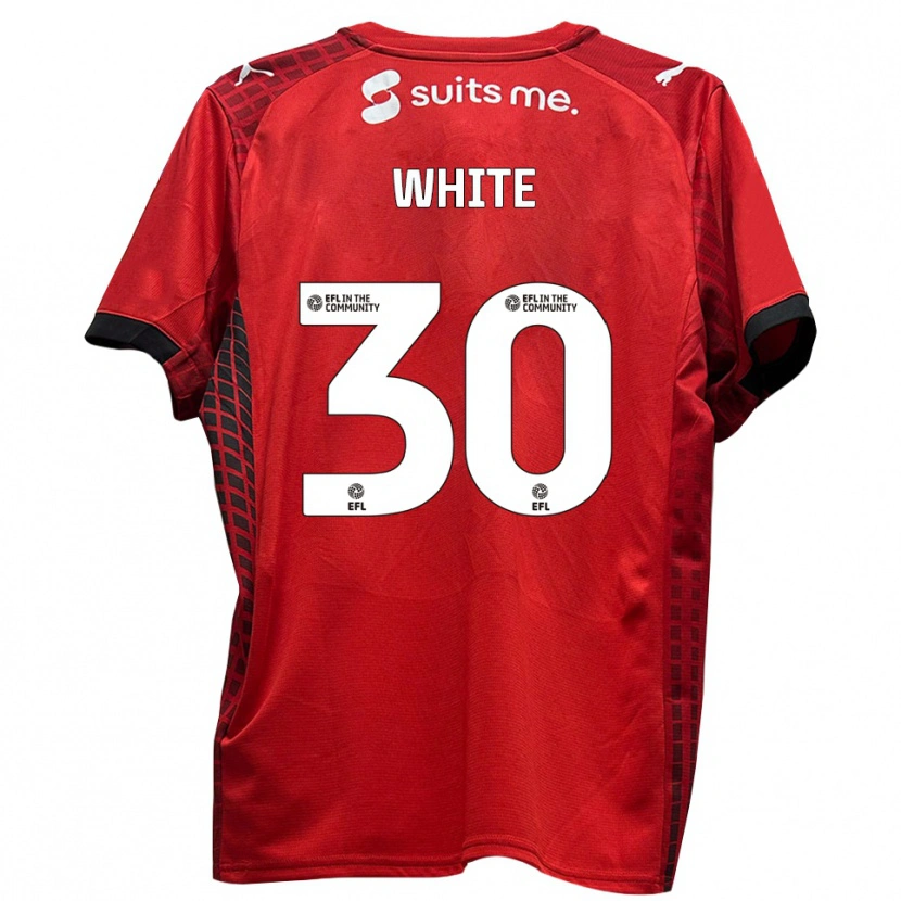 Danxen Mujer Camiseta Joe White #30 Rojo Negro 1ª Equipación 2025/26 La Camisa México