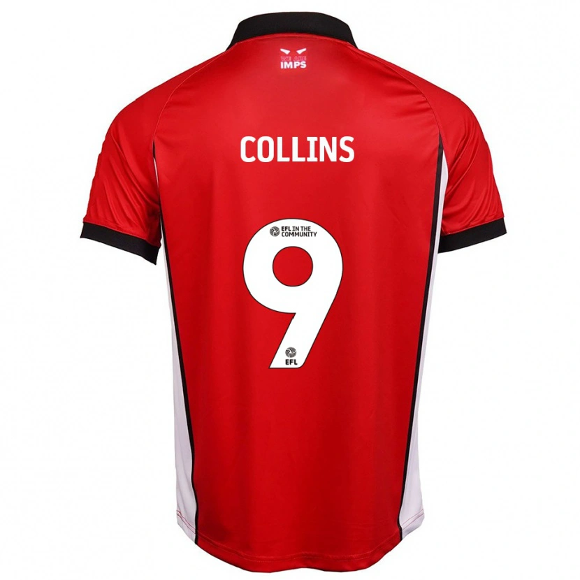 Danxen Mujer Camiseta James Collins #9 Rojo Blanco 1ª Equipación 2025/26 La Camisa México