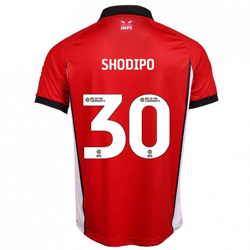 Danxen Mujer Camiseta Olamide Shodipo #30 Rojo Blanco 1ª Equipación 2025/26 La Camisa México