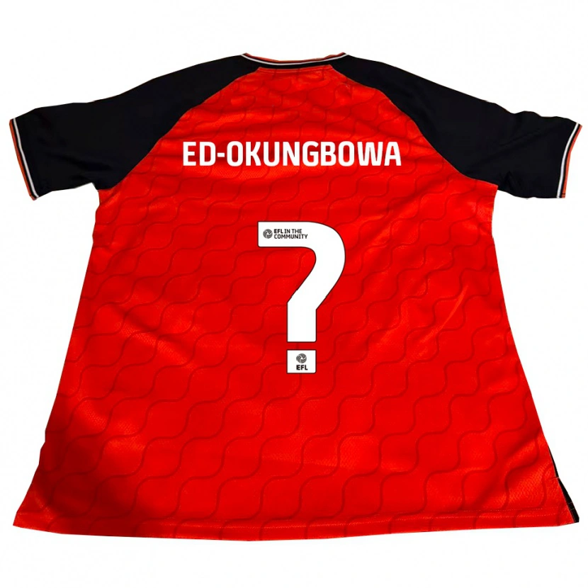 Danxen Mujer Camiseta Excel Ed-Okungbowa #0 Naranja Negro Blanco 1ª Equipación 2025/26 La Camisa México