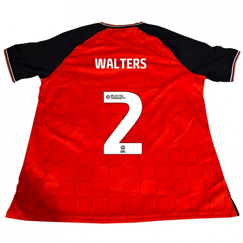 Danxen Mujer Camiseta Reuell Walters #2 Naranja Negro Blanco 1ª Equipación 2025/26 La Camisa México