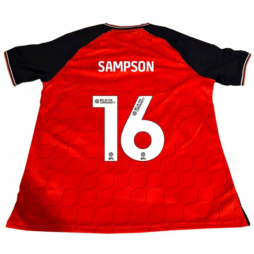 Danxen Mujer Camiseta Enoch Sampson #16 Naranja Negro Blanco 1ª Equipación 2025/26 La Camisa México