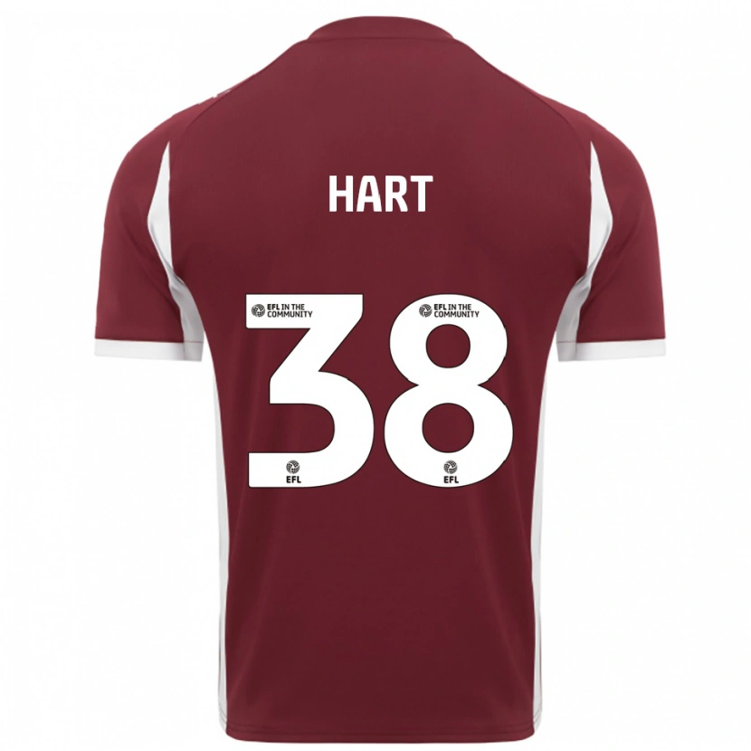 Danxen Mujer Camiseta Jamari Hart #38 Borgoña Blanco 1ª Equipación 2025/26 La Camisa México