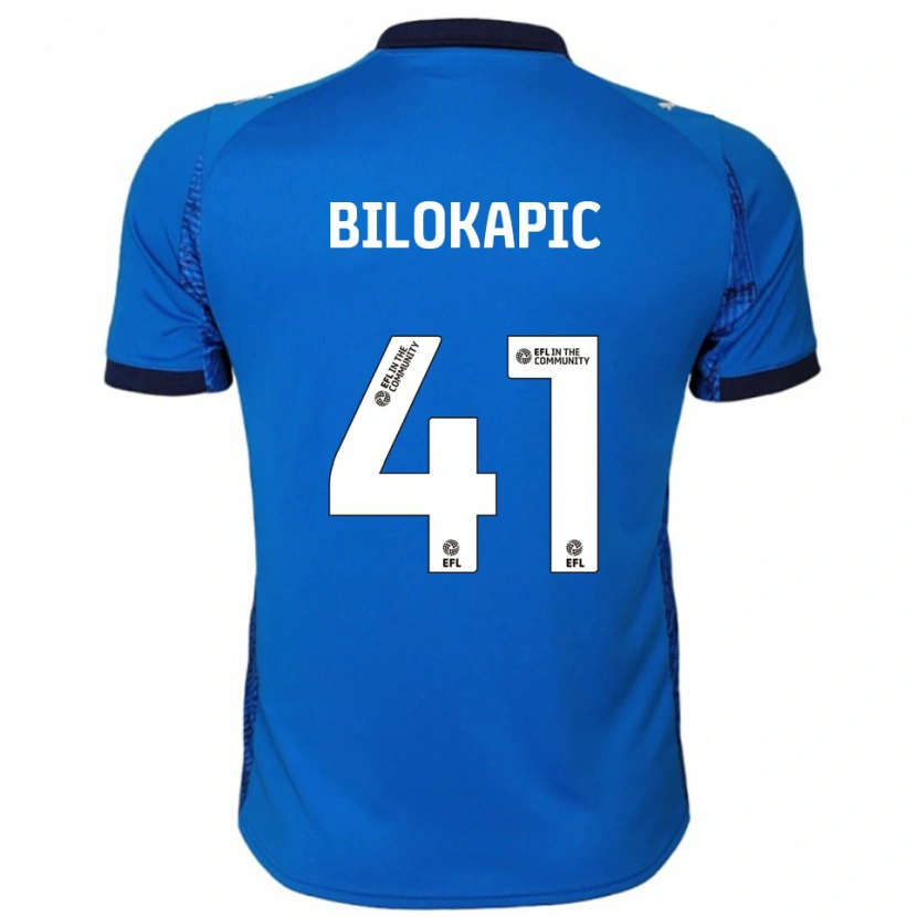 Danxen Mujer Camiseta Nicholas Bilokapic #41 Azul Blanco 1ª Equipación 2025/26 La Camisa México