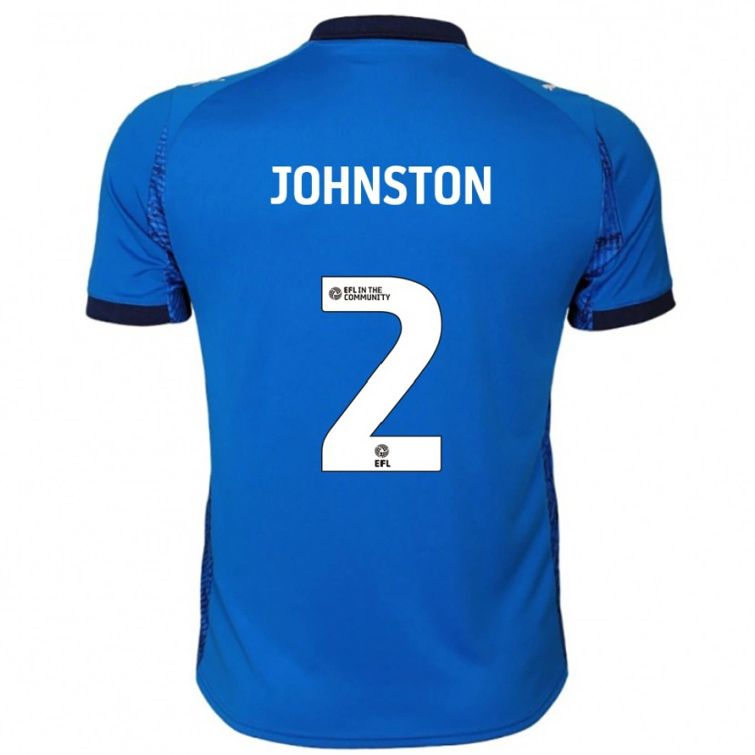 Danxen Mujer Camiseta Carl Johnston #2 Azul Blanco 1ª Equipación 2025/26 La Camisa México