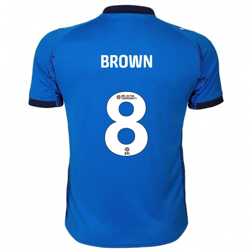 Danxen Mujer Camiseta Poppie Brown #8 Azul Blanco 1ª Equipación 2025/26 La Camisa México