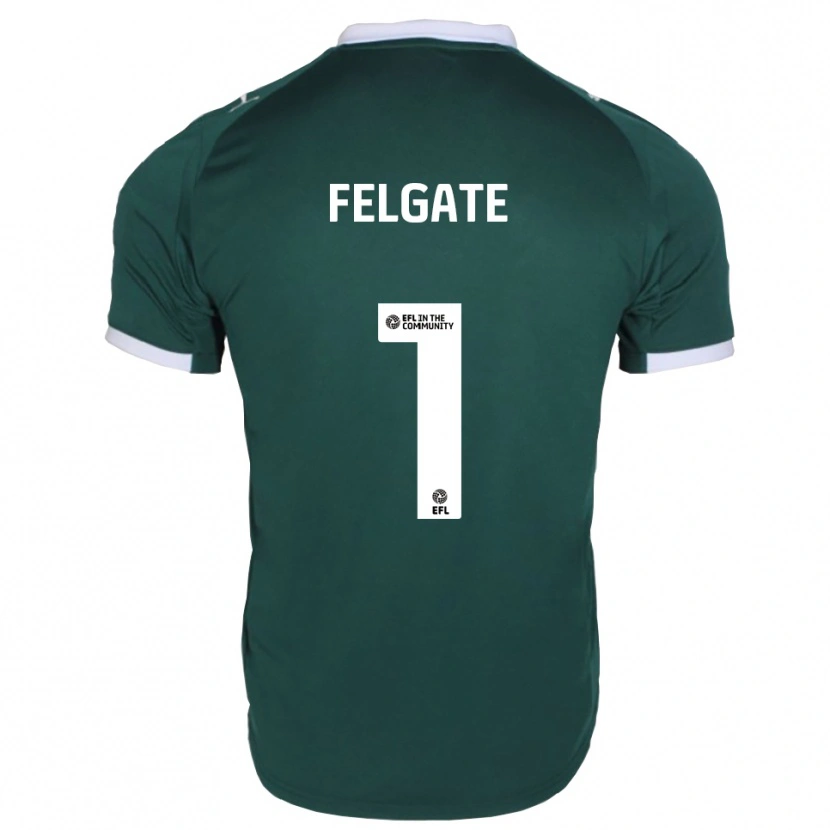 Danxen Mujer Camiseta Lily Felgate #1 Verde Blanco 1ª Equipación 2025/26 La Camisa México