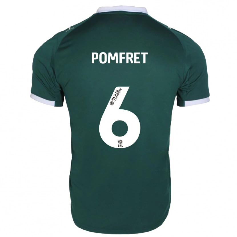 Danxen Mujer Camiseta Taya Pomfret #6 Verde Blanco 1ª Equipación 2025/26 La Camisa México