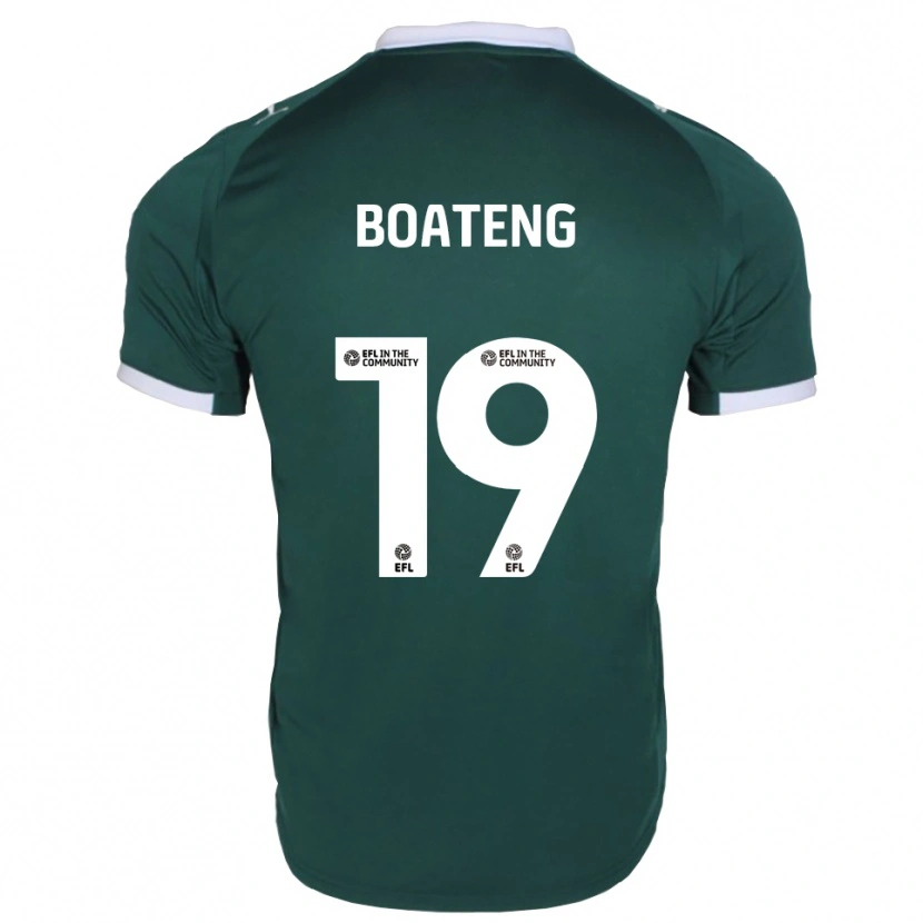 Danxen Mujer Camiseta Malachi Boateng #19 Verde Blanco 1ª Equipación 2025/26 La Camisa México