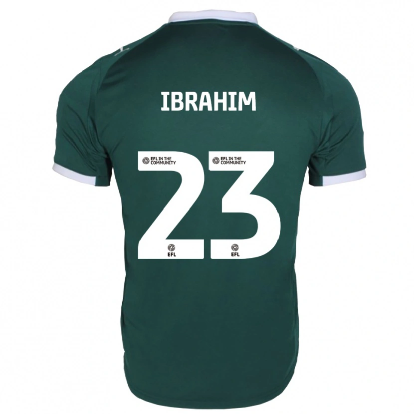 Danxen Mujer Camiseta Bradley Ibrahim #23 Verde Blanco 1ª Equipación 2025/26 La Camisa México