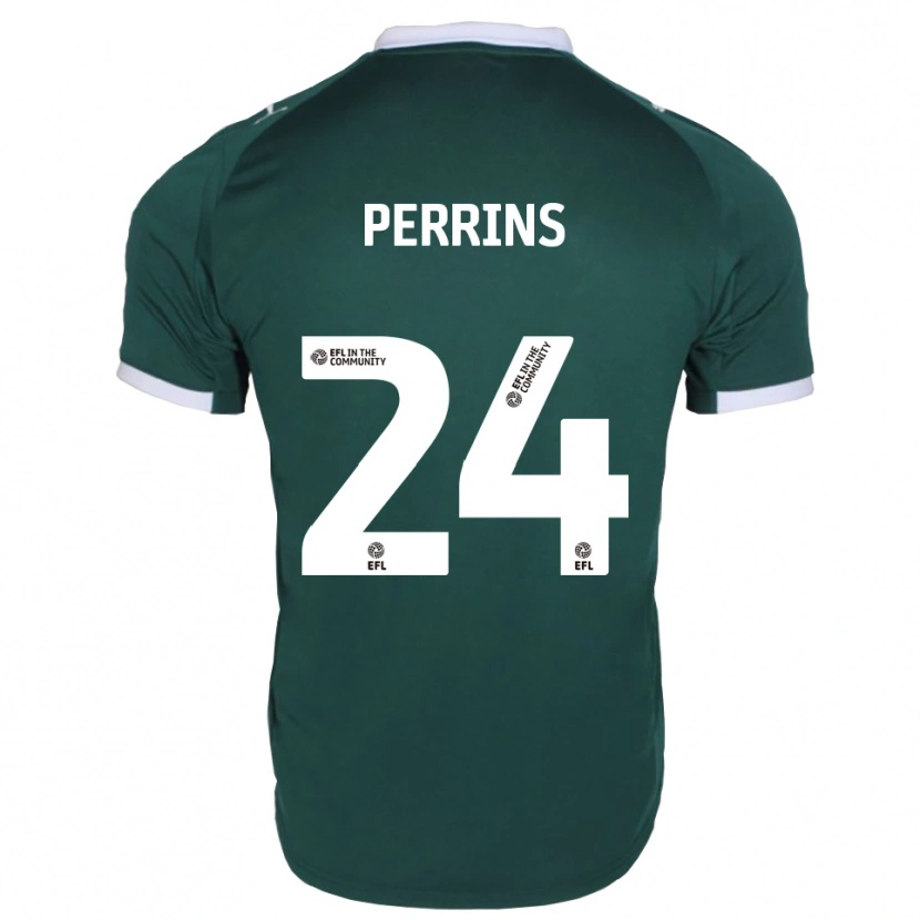 Danxen Mujer Camiseta Grace Perrins #24 Verde Blanco 1ª Equipación 2025/26 La Camisa México