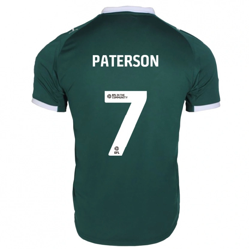 Danxen Mujer Camiseta Jamie Paterson #7 Verde Blanco 1ª Equipación 2025/26 La Camisa México