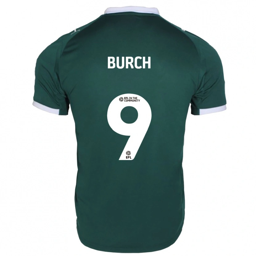 Danxen Mujer Camiseta Kian Burch #9 Verde Blanco 1ª Equipación 2025/26 La Camisa México