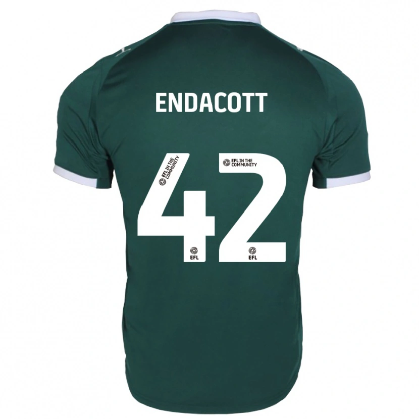 Danxen Mujer Camiseta Jack Endacott #42 Verde Blanco 1ª Equipación 2025/26 La Camisa México