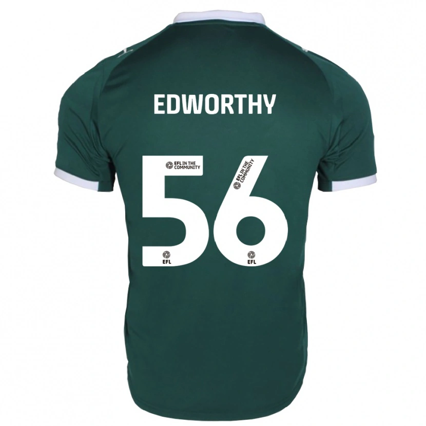 Danxen Mujer Camiseta Kieran Edworthy #56 Verde Blanco 1ª Equipación 2025/26 La Camisa México