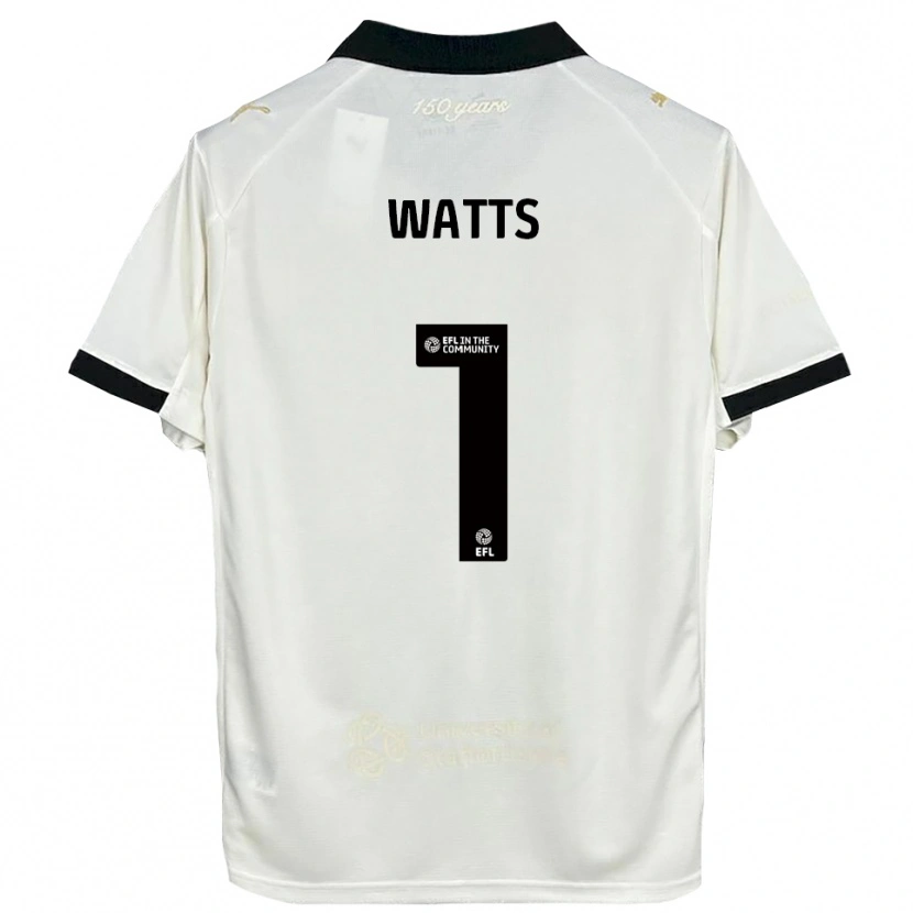 Danxen Mujer Camiseta Connie Watts #1 Blanco Hueso Negro 1ª Equipación 2025/26 La Camisa México