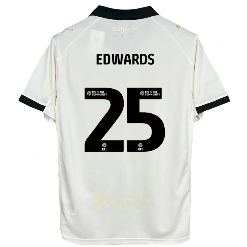 Danxen Mujer Camiseta Diamond Edwards #25 Blanco Hueso Negro 1ª Equipación 2025/26 La Camisa México
